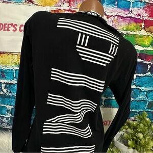 PINK VS XS STRIPED LOGO LONG SLEEVE